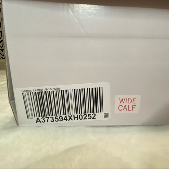 Isaac Mizrahi Cognac Leather tall boot *WIDE CALF* *NIB* - Picture 5 of 8